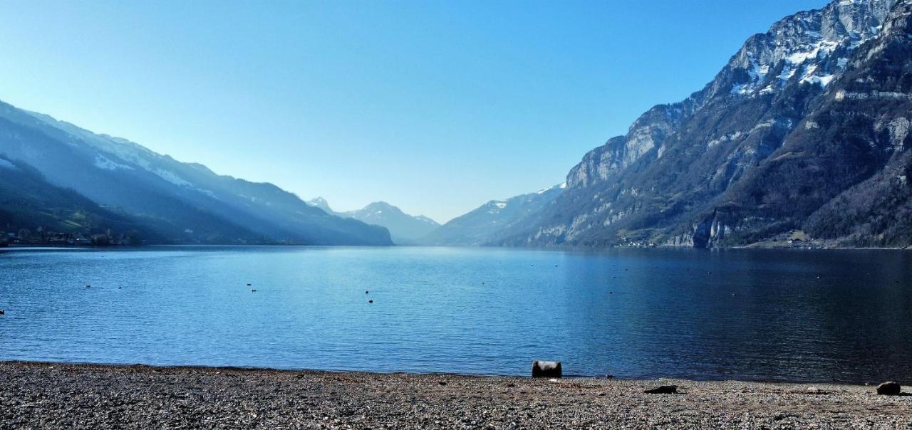 Walensee Apartment, Lakeside Dream Unterterzen Exterior foto